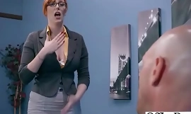 Kaseta za tvrdu kopulaciju u uredu s velikom seksi djevojkom okruglih sisa (Lauren Phillips) video-16