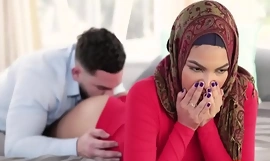 Unused Muslim Sister In Hijab copulates Brother- Maya Farrell
