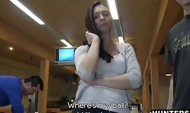 Foreigner Strikes Teen Fur pie At Bowling Suiting someone to a T While BF Cuckolds
