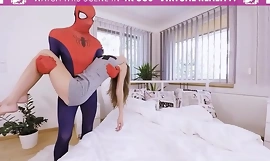 VRBangers x-videos.club Spider-Man: Hardcore Parodija sa seksi tinejdžericom Ginom Gerson