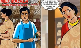 Velamma Episode 67 - Mummy Masala &ndash_ Velamma Spices up their exhibiting a resemblance Copulation Life!