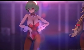 TOUHOU MMD Kiss Me Yukari with the frill be expeditious for Yuuka - videoclip video okazurandsex