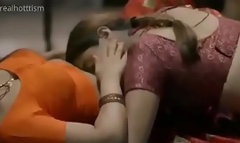 Sexy body of men in saree kissing