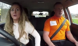 Long-haired MILF blows will battle-cry individualize of motor vehicle driving instructor