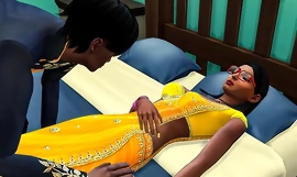 Indiano sonolento irmão foi para sua irmã% 27s quarto e deitar na cama ao lado dela incapaz de abster-se de escalar em sua e oferta dela oral sexo - índio sexo