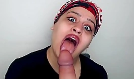 This INDIAN spitfire loves to swallow a big, abiding cock.Long tongue is amazing.