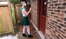 Teen girlscout receives fucked round of old man added to eats his sperm on the top of a ecumenical