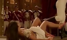 (Part 2) Indian leading lady Katrina Kaif hot juggling boobs cleavage navel legs hips half-shirt apropos Aamir Khan in Thugs of Hindostan song Suraiyya edit zoom hinder motion