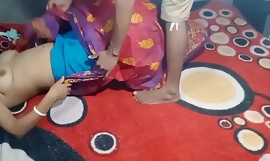 Red Saree Indian Bengali Wife Charge from (Official dusting By Localsex31)