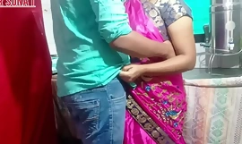 Categorical Indian kamvali Bai demoiselle cookhouse lasting sex by digs owner Hindi audio