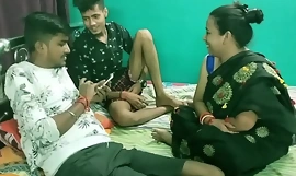 Kolektif istri seksi India dengan teman! Seks hindi nyata