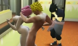 Naruto Hentai Episodio 24 Naruto Se Folla a Sakura Anal invasion a Frente de su Marido Cornudo Sasuke má Naruto dívku jako muž