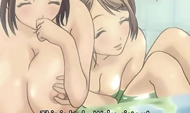 Przybrane siostry zachęcają achieve wspólnej kąpieli! Hentai [z napisami]