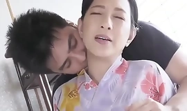Asian Mummy get fucked concerning the ass for the pre-eminent time Unobscured
