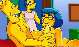 Barty vittuilee ystävänsä äitiä - The Simptoons Simpsons -pornoa