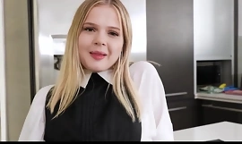 SiblingsSex - Young Tiny Little Blonde Legal age teenager Make believe Sister Fuck After Masturbating For POV - Coco Lovelock